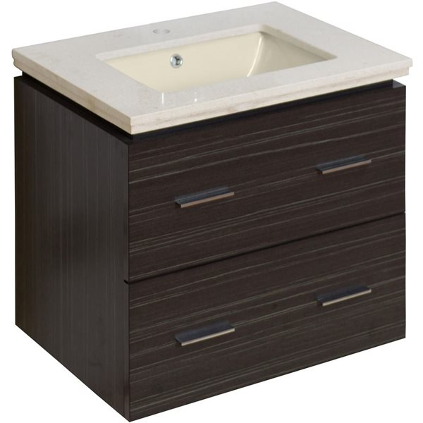American Imaginations Xena Dawn Grey 23.75in Single Sink Bathroom