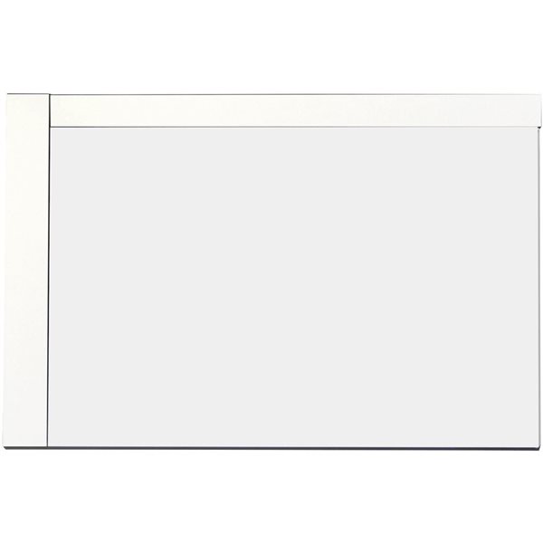 American Imaginations Xena Mirror - 35.5-in- Wood - White