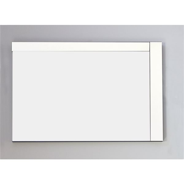 American Imaginations Mirror - 35.5-in x 23.5-in - Wood - White