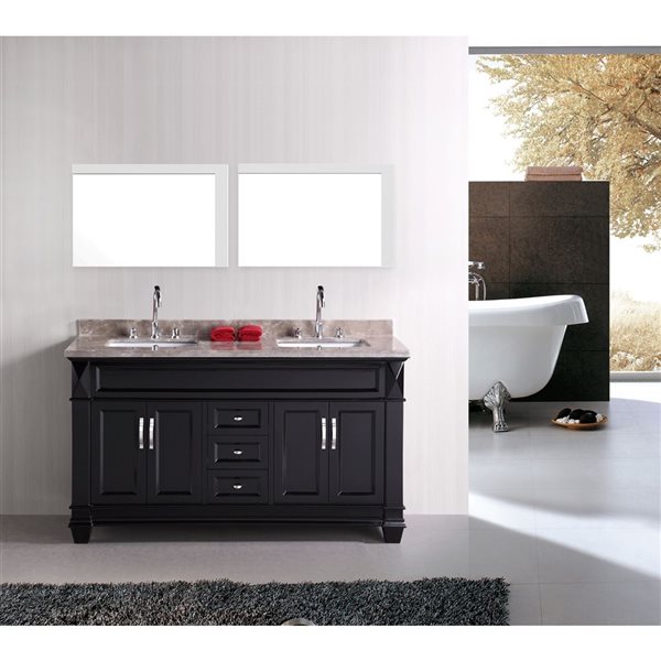 American Imaginations Mirror - 35.5-in x 23.5-in - Wood - White