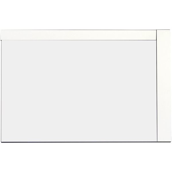 American Imaginations Mirror - 35.5-in x 23.5-in - Wood - White