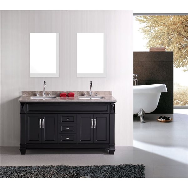 American Imaginations Xena Mirror - 23.5-in x 35.5-in - Wood - White