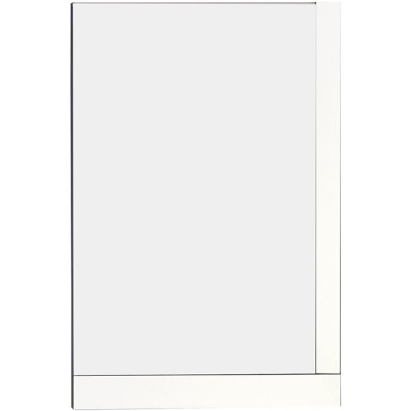 American Imaginations Xena Mirror - 23.5-in x 35.5-in - Wood - White