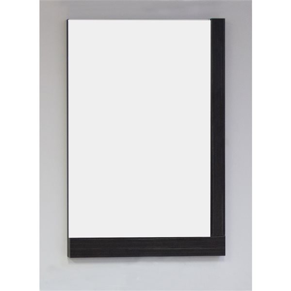 American Imaginations Xena Mirror - 23.5-in x 35.5-in - Wood - Gray