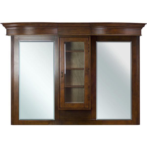 American Imaginations Milano Mirror - 62-in x 45.25-in - Wood - Brown
