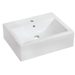 American Imaginations Wall Mount Vessel Set - 20.25" x 25" - White