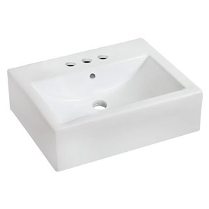 American Imaginations Wall Mount Vessel Set - 20.25" x 25" - White