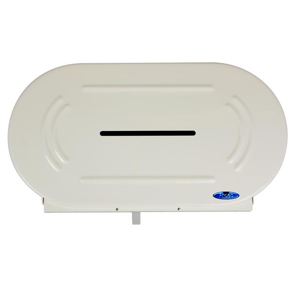 Frost Jumbo Double Roll Toilet Paper Dispenser - White