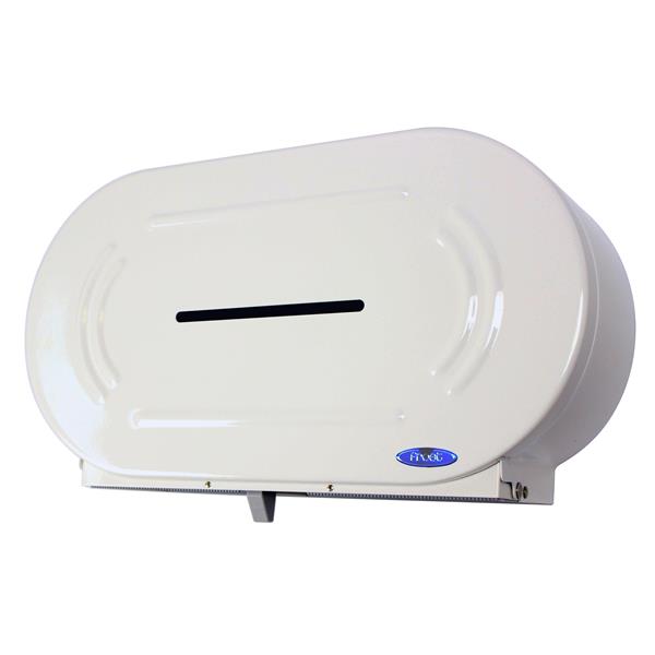 Frost Jumbo Double Roll Toilet Paper Dispenser - White