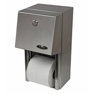 Frost Double Roll Toilet Paper Dispenser - Stainless Steel