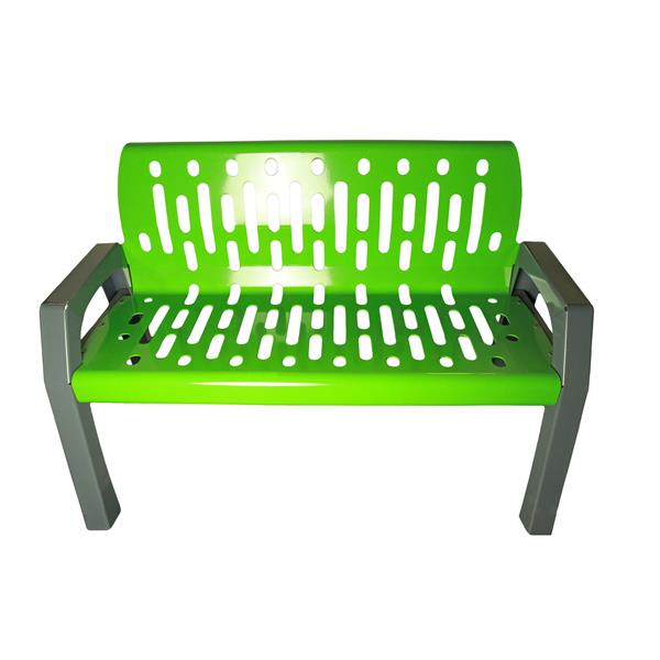 Banc en acier Stream, 4 pi, vert