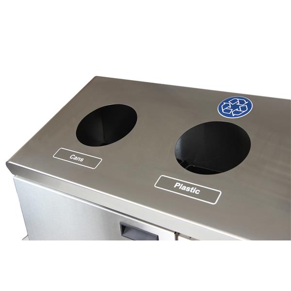 Frost Stainless Steel Floor Standing Recycling Station