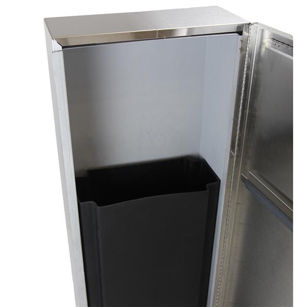 Frost Recessed Waste Receptacle - Stainless Steel