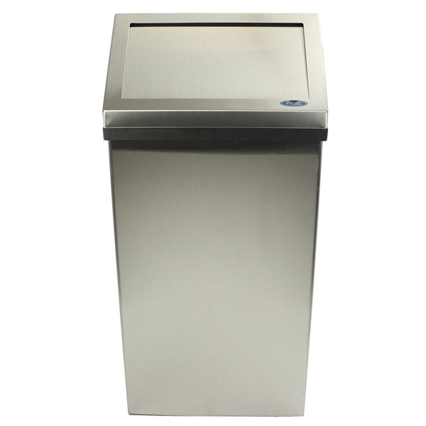 Frost Products Wall Mounted Waste Receptacle Brushed Stainless Steel 33-in x 15.75-in