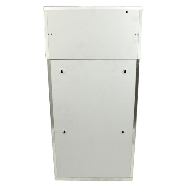 Frost Products Wall Mounted Waste Receptacle Brushed Stainless Steel 33-in x 15.75-in