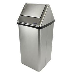 Frost Swing Top Waste Receptacle - Stainless Steel