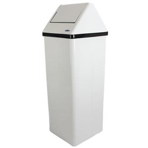 Frost Swing Top Waste Receptacle - White