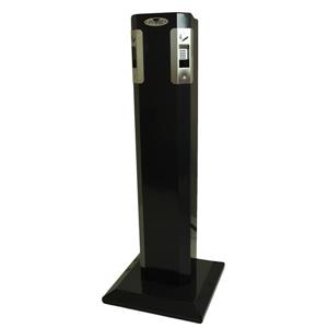 Frost Pedestal Ashtray - 15.75-in x 41.5-in - Black