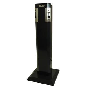 Station pour fumeur autoportant, 15,75 po x 41,5 po, noir