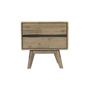 CDI Furniture Orson Nightstand - 22" x 22" - Wood - Natural