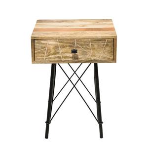 CDI Furniture Mosaic Nightstand - 18" x 24" - Wood - Natural