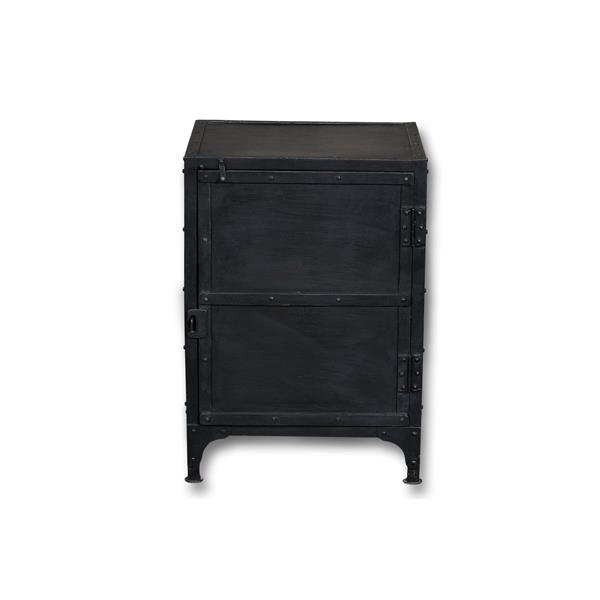 Cdi Furniture Industrial Nightstand 17 X 27 Wood Black Tn1172 Rona