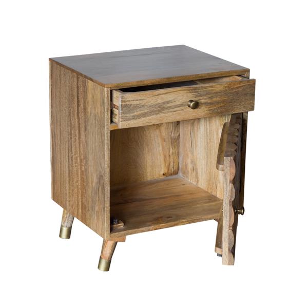 Cdi Furniture Clio Nightstand 20 X 26 Wood Honey Tn1222 Rona