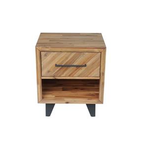 CDI Furniture Avalon Nightstand - 22" x 26" - Wood - Natural