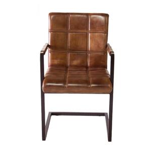 CDI Furniture Nevis Chair - 20.5" x 34.75" - Leather - Brown