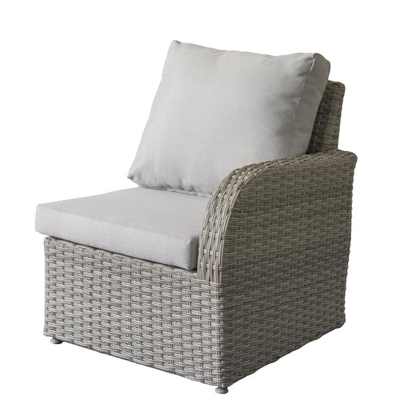 CorLiving Wicker Corner Patio Chair PCL236B RONA