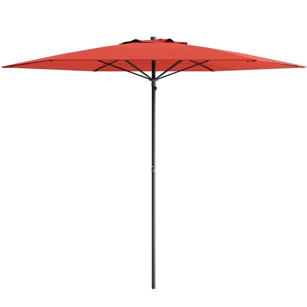 CorLiving 7.5ft UV and Wind Resistant Beach Umbrella in Crimson Red