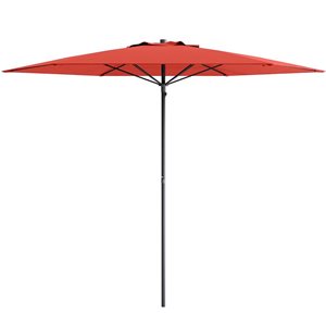 CorLiving 7.5ft UV and Wind Resistant Beach Umbrella in Crimson Red