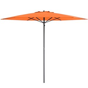 CorLiving Parasol de plage de 7,5 pieds résistant aux UV et au vent en orange