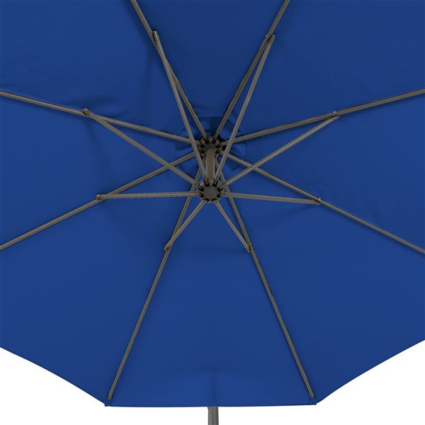 Corliving Offset Patio Umbrella Cobalt Blue Ppu 490 U Rona