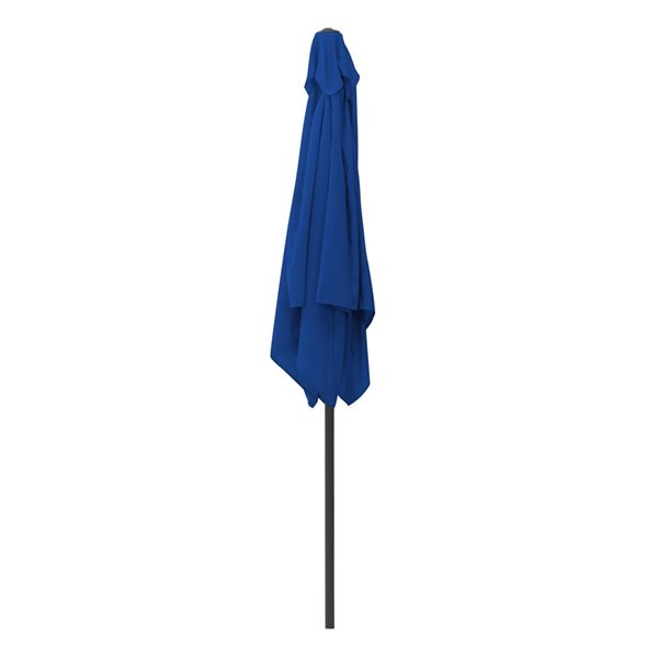 CorLiving Parasol de patio inclinable carré de 9 pieds de la série 300 en bleu cobalt