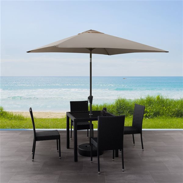 Corliving Square Patio Umbrella Sand Grey Ppu 330 U Rona