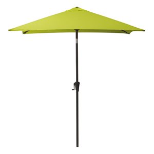 CorLiving 300-Series 9ft Square Tilting Patio Umbrella in Lime Green