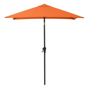 CorLiving 300-Series 9ft Square Tilting Patio Umbrella in Orange