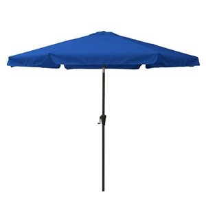 CorLiving Parasol de patio inclinable de 10 pieds en bleu cobalt