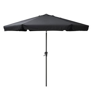 CorLiving Parasol de patio inclinable de 10 pieds en noir