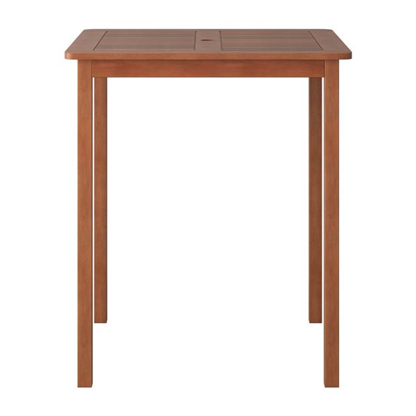 CorLiving Miramar Outdoor Bar Height Table - Brown