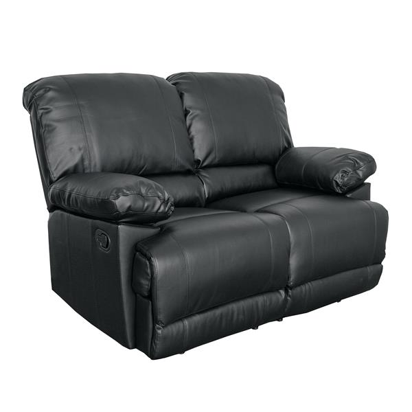 Corliving Bonded Leather Reclining, Black Leather Reclining Sofas