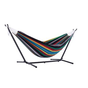 Vivere Hamac double avec support, Nuit Rio, 9 pieds