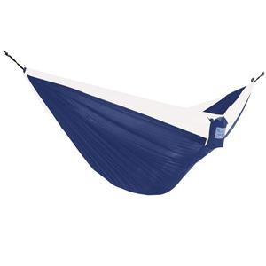 Hamac parachute double, Marine et blanc, 128 po