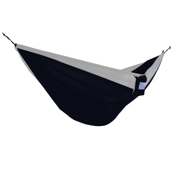 Hamac parachute double, Noir et gris, 128 po