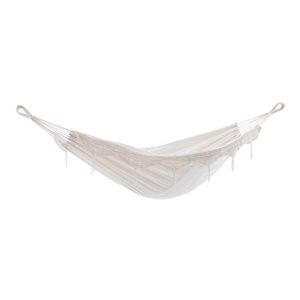 Hamac de style brésilien double, Naturel avec frange, 12 pi