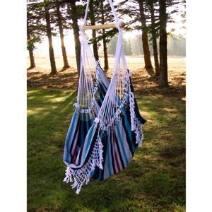 Vivere Brazilian Hammock Chair - Denim - 30-in