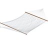 Vivere Double Polyester Rope Hammock - White - 12-ft POLY20