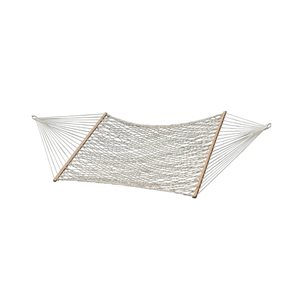 Hamac en corde de coton double, Blanc, 12 pi