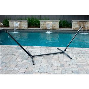 Vivere Universal Hammock Stand - Charcoal - 9-ft